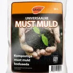 Universaalne must muld kompostiga Kasvumuldade kasutamine toas ja rõdul